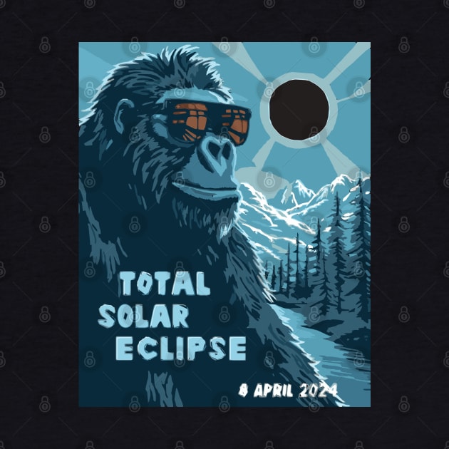 Cool Bigfoot Solar Eclipse 2024 Memorabilia by Obotan Mmienu